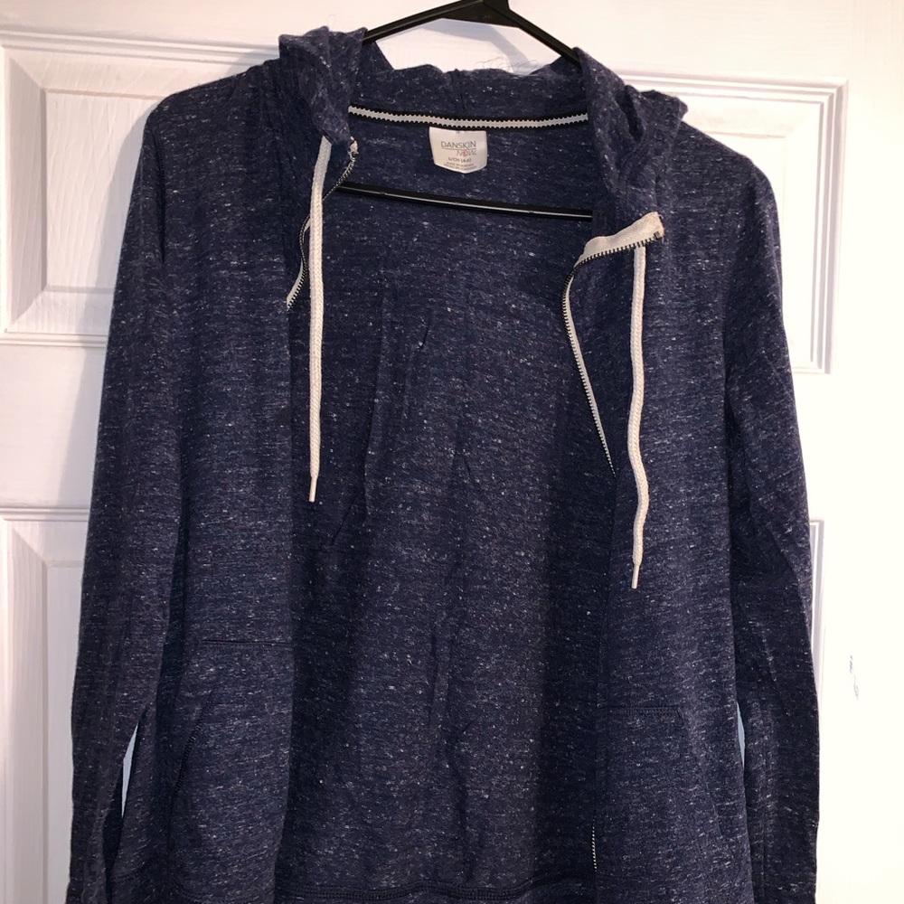 Blue zip up jacket